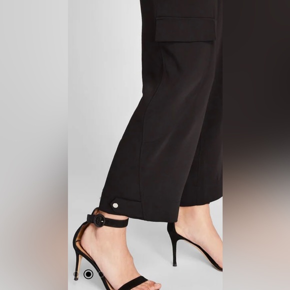 Club Monaco Black silky cargo pant - Picture 4 of 4